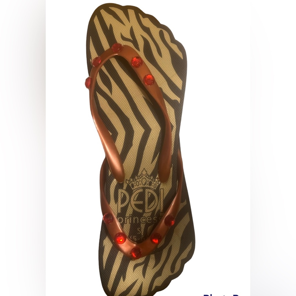 Pedi Princess Flip Flops- Size S(5-6)